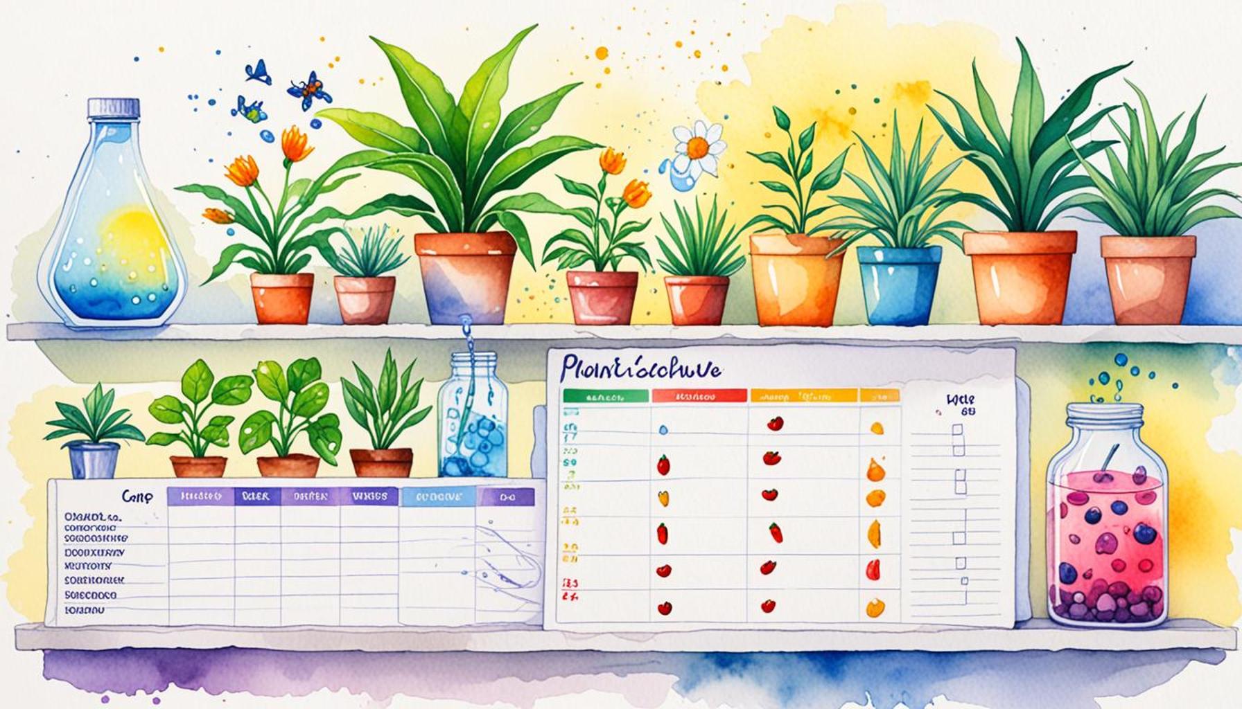Creating a Care Schedule for Your Plants: Tracking Light, Water, and Nutrients